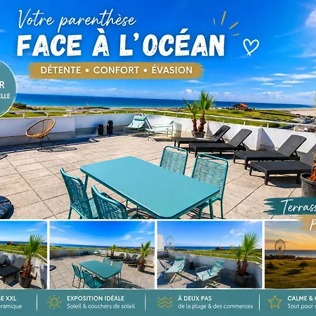 Des Belles Vues De Terrasse Panoramique De 63 M2 Face Ocean Vue Exceptionnelle A Pied Emplacement Unique Parking Gratuit